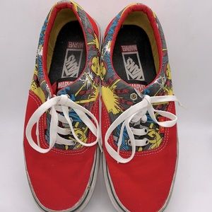 Vans Marvel comics, men’s size 7.5, red